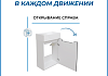 Тумба подвесная с раковиной для ванной 40 см Teymi Бьёрке фасад графит волна раковина Vitra 40 левая F18289 № 13