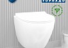 Комплект инсталляция Teymi Rapid SL с кнопкой GROHE оружейная сталь + унитаз ТОРНАДО Lina Pro Vortex F17824 № 4