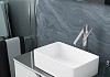 Комплект Teymi 3 в 1 для ванной: раковина Helmi Mini 38 накладная + выпуск Teymi без перелива белый + сифон черный матовый F07482 № 4