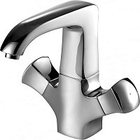 Превью фото Смеситель на раковину Bravat WHIRLPOOL низкий F178112C № 1