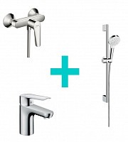 Превью фото Набор смесителей Hansgrohe Logis E 70 (b) (71177000, 71610000, 26532400) № 1