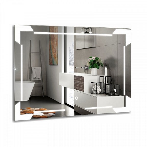 Зеркало AZARIO Крокус 800x600, LED-подсветка, сенсорный выключатель