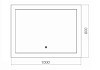 Зеркало Azario Норма 1000x800, LED-подсветка, сенсорный выключатель ФР-00001452 № 2