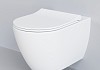 Унитаз подвесной Queen 113T20101R 570x360x400 БЕЛЫЙ матовый безободковый с тонкой крышкой № 4