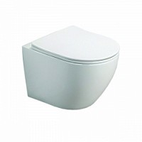 Превью фото Унитаз подвесной Azario Grado 490х370х370 безободковый в комплекте с сидением микролифт, белый AZ-0046 SP № 1