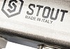 Коллектор Stout SMS 0917 нержавеющая сталь, на 2 контура, с расходомерами № 6