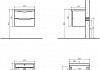 Комплект мебели для ванной BelBagno Ancona-N 60 bianco lucido подвесная  № 4