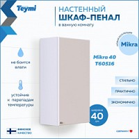 Превью фото Шкаф навесной Teymi Mikra 40, белый T60516 № 1