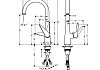 Смеситель для кухни Hansgrohe Talis M51 72812000 № 2