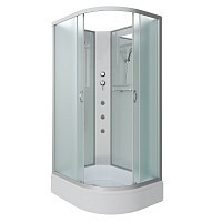 Превью фото Душевая кабина Niagara Classic 100x80x200 средний поддон, матовое стекло 330844LBKG № 1