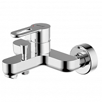 Превью фото Смеситель для ванны с душем Bravat STREAM-D короткий нос F637163C-B № 1