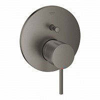 Превью фото Смеситель однорычажный для ванны Grohe Atrio New, круглая розетка, темный графит матовый 24066AL3 № 1