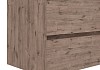 Тумба подвесная с раковиной для ванной 80 см Laina дуб темный раковина Ritta 80 F16041 № 9