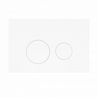 Превью фото Клавиша смыва Teymi Lina (подходит для инсталляций T70011, T70033, T70035) двойной смыв белый матовый T70019WM № 1