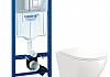 Комплект 3 в 1 инсталляция Grohe Rapid SL + Унитаз подвесной Teymi Lina S + кнопка хром F17147lm № 13