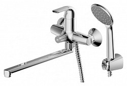 Превью фото Смеситель для ванны Bravat с длинным изливом SIMPLE 2031(1931) № 1