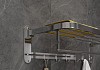 Полка для ванной Teymi Lina с крючками для полотенец, нержавеющая сталь, хром T90231 № 6