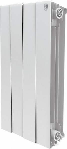 Радиатор биметаллический Royal Thermo Piano Forte 500 bianco traffico 4 секции, белый для системы отопления дома, офиса, дачи и квартиры