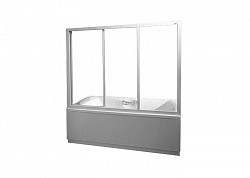 Превью фото Шторка на ванну Ravak AVDP3-150 Rain, профиль белый № 1