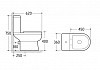 Унитаз напольный Niagara Nero безободковый с толстой крышкой NG-9902 № 6