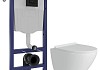 Комплект инсталляция Teymi Rapid SL с кнопкой GROHE черная + унитаз Lina Pro F17504 № 19