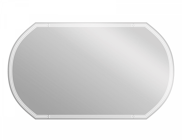 Зеркало Cersanit LED 090 design 100x60 с подсветкой с антизапотеванием овальное KN-LU-LED090*100-d-Os