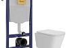 Комплект инсталляция Teymi Rapid SL с кнопкой GROHE золото глянец + унитаз ТОРНАДО Helmi Pro Vortex F17560 № 20