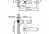 Смеситель для ванны Diadonna D80-330353 короткий монолитный излив, керамические кран-буксы, хром № 2