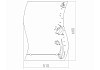 Зеркало Loranto Немо 510x680, с полкой, с рисунком 00000000737 № 2