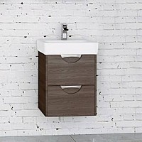 Превью фото Тумба под раковину Акватон Сильва 50 дуб макиато 1A211701SIW50 № 1