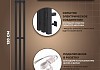 Полотенцесушитель электрический Маргроид Хелми Inaro 3 секции профильный, 120х15, таймер, скрытый монтаж, правое подкл, черный матовый 4690569234976 № 2