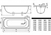 Ванна стальная ВИЗ-Сталь Donna Vanna DV-53931 150x70 с антискользящим покрытием № 3