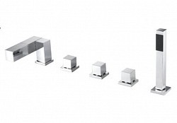 Превью фото Смеситель Bravat MAGIC CUBE на борт ванны F564124C-1 № 1