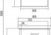 Тумба под раковину Акватон Америна 80 темно-коричневая 1A137701AM430 1A137701AM430 № 4