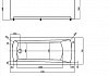 Ванна акриловая AZARIO ENRICA прямоугольная 170*70 см (AV.0030170) № 2