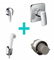 Превью фото Набор с гигиеническим душем Logis (71604000, 13620180, 27454000, 32127000) № 1