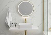 Зеркало настенное с подсветкой в ванную круглое Teymi Lina Supernova Gold D60 LED сенсор антипар T20121 T20121 № 3