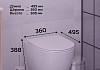 Комплект 3 в 1 инсталляция Grohe Rapid SL + Унитаз подвесной Teymi Lina Vortex 3 пок + кнопка хром F18268 № 7