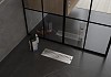 Трап для душа с сухим затвором вертикальный выпуск Teymi Helmi 10х30 c решеткой нержавеющая сталь T90327 № 7
