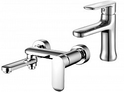 Превью фото Набор смесителей Lot для ванны и умывальника S-125183 № 1