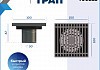 Трап для душа с сухим затвором вертикальный выпуск Teymi Helmi 10х10 c решеткой хром T90322 № 15