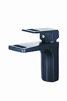 Превью фото Смеситель на раковину Diadonna D78-110116HG монолитный излив, картридж 35 мм, чёрный с бронзой, крепление гайка № 1