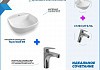 Раковина накладная для ванной Teymi Solli 40 в комплекте смеситель хром F07337 № 2