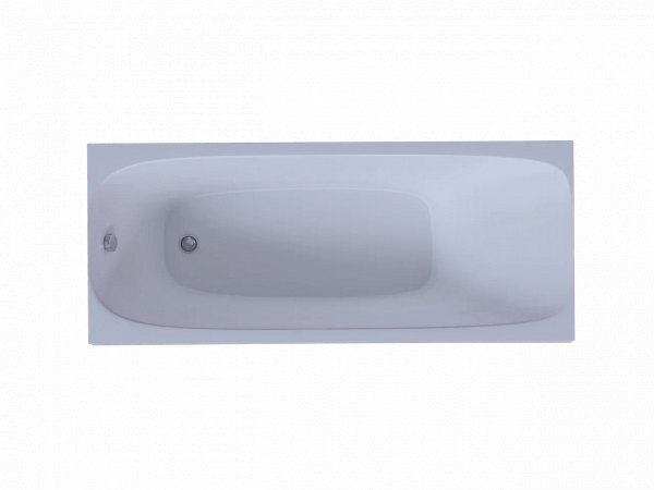 Ванна акриловая Акватек Альфа 150 пустая с фр.экр. (слив слева, вклеенный каркас) ALF150-0000025