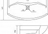 Комплект мебели для ванной Акватон Ария М 80 черный глянец  № 7