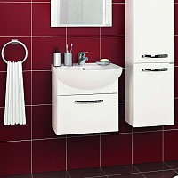 Превью фото Тумба с раковиной Акватон Ария 50 белая № 1