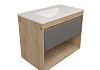 Фасад для тумбы в ванную 80 см Teymi Vitra цвет графит T60415 T60415 № 2