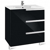 Превью фото Тумба под раковину 60 см Roca Victoria Nord Black Edition ZRU9302832, чёрная № 1