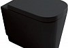 Крышка-сиденье Galassia Meg11/5451NE черная, с микролифтом, петли хром № 2