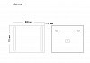 Зеркало Grossman Norma 80x70 LED с механическим выключателем 108070 108070 № 4